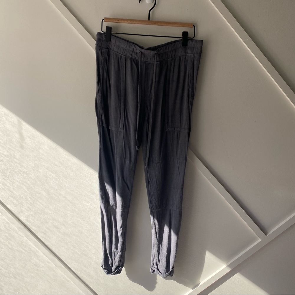 James Perse Soft Drape High Rise Cropped Pants Sz 1 (S) | Minimalist Luxe